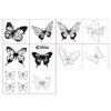 Wholesale New Dark Flower Butterfly Tattoo Sexy Cute High-end Girl Heart Face Sticker Long-lasting Waterproof Tattoo Sticker for Women