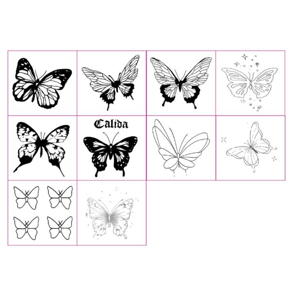 Wholesale New Dark Flower Butterfly Tattoo Sexy Cute High-end Girl Heart Face Sticker Long-lasting Waterproof Tattoo Sticker for Women
