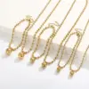 Wholesale PVD Coated 18K Gold Plated Solid Color Stainless Steel Streetwear Waterproof Non Tarnish Bracelets Necklace