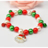 Wholesale Christmas Snowman Santa Claus Beaded Bracelet