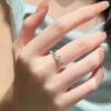 oly-77c71c0236fc700c68c0c4a052d85dd9 Wholesale Sparkling Design Star Four Mans Star Fashion Index Finger Ring Elegant Women's Light Luxury Opening Niche Commuter Ring Premium