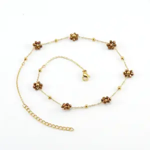 Bronze-Necklace / 18k gold plating