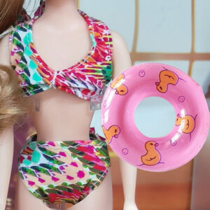 Colorful Peacock swimsuit to send random color swimming ring a Without baby / 30