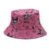 Wholesale Kulomi Printed Fisherman Hat Cartoon Anime Sanrio Double-sided Wear Sun Hat for Men and Women Outdoor Casual Basin Hat