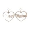 Wholesale Fashion love letter MAMA high-grade earrings design peach heart Mother's day New Year gift Women's earrings