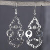 Wholesale Literary retro geometric splicing irregular hollow diamond earrings