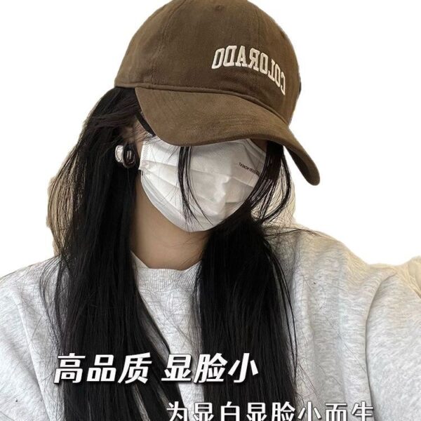 Wholesale Wide-brim Baseball Cap Women's Cap Shows Face Small Shape Embroidered Casual Shopping Head Outdoor Sunshade Handsome Men's Cap