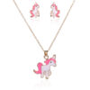 oly-77e6ed17ef79ed26d5a010f8f257e86d Wholesale Unicorn Pendant Necklace Earrings Jewelry Set