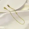 Wholesale Heart 304 Stainless Steel Titanium Steel Waterproof Non Tarnish No Inlaid PVD Coated Real Gold Plated 18K Gold Rose Gold Plated Women'S Anklet