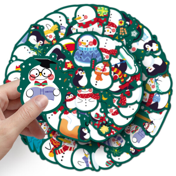 Wholesale 50pcs/pack Snowman Graffiti Stickers
