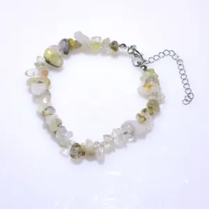 Gold rutilated quartz