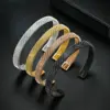 Wholesale Retro Solid Color Stainless Steel Bangle 1 Piece