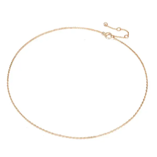 oly-77fd2516a5a6e3b9f1f8a08f7b6bfa65 Wholesale PVD Coated 14K Gold Real Gold Plated U Shape Stainless Steel Fashion Waterproof Non Tarnish 304 Stainless Steel Necklace