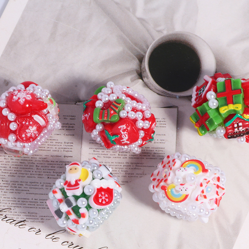 Wholesale Christmas-themed ill ball with straight hole