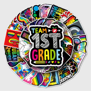 Wholesale 51 colorful personalized diy cartoon graffiti cross-border laptop scooter luggage decoration stickers