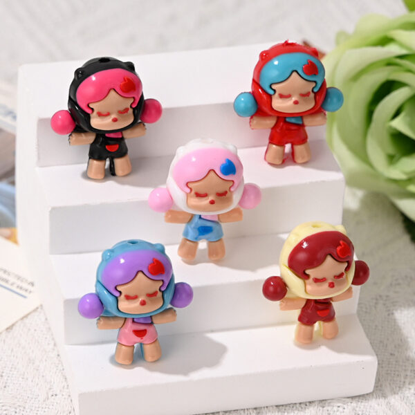 Wholesale Cartoon with holes diy mobile phone chain beaded pen OLY Exclusive