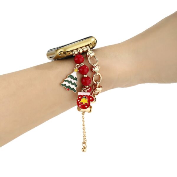 Wholesale Cartoon Clock Christmas Bracelet