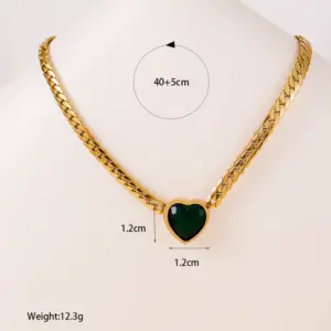 Green Zircon Necklace