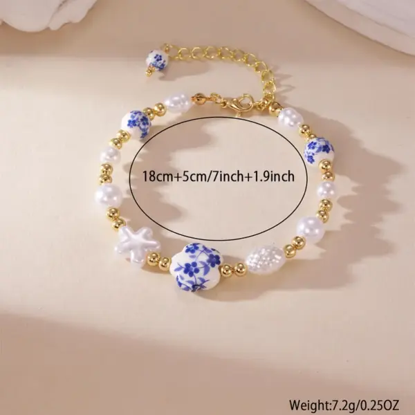 Wholesale Casual Classical Pentagram Heart Shape 304 Stainless Steel Beaded Chain Bracelets In Bulk