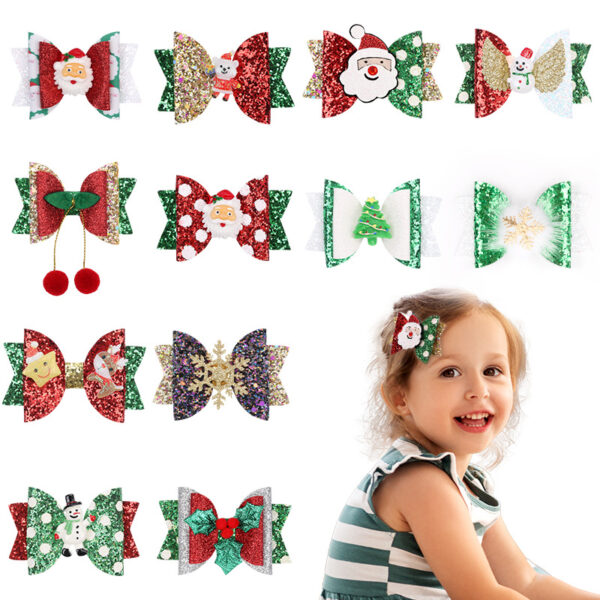 oly-781c969867bcb1580e93520cf4d271be Wholesale Christmas Series Bow Hairpin