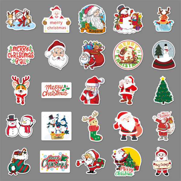 Wholesale 50pcs/pack Christmas Graffiti Stickers Stickers