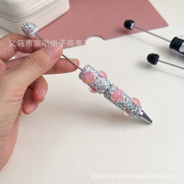 Wholesale Heart-shaped clay beaded pen