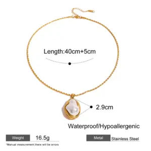 Pearl Necklace (Twisted Chain)