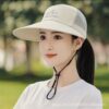 Wholesale Hat Women's Summer Thin Sunshade Cap Outdoor Riding Cap Men's Casual Breathable Sun Protection Fishing Sun Baseball Cap