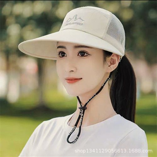 Wholesale Hat Women's Summer Thin Sunshade Cap Outdoor Riding Cap Men's Casual Breathable Sun Protection Fishing Sun Baseball Cap