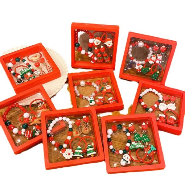 oly-782f65ea3d0b6ffb7af7d3aa4d436e77 Wholesale Christmas chilen's colorful bracelets