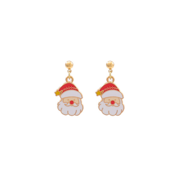 Wholesale Christmas earrings, snowman Santa Claus simple earrings