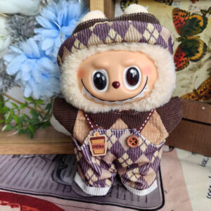 LBB-61 Autumn/Winter Purple Plaid Suit / Labubu is wearable in its first, second, and third generations.