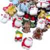 Wholesale Cross-border New Christmas Hot-selling Silicone Cartoon Beads in Stock Mixed Batch Factory Wholesale Pacifier Chain Beads