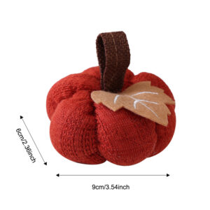 Small knit pumpkin - tangerine