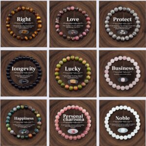 Wholesale Hot Cross-border Natural Crystal Bracelet 8mm temu Heyen Explosions Stretching Line Tiger Eye Bracelet Women's