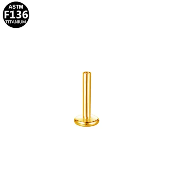 1 Piece Lip Rings Simple Style Classic Style Geometric Pure Titanium Titanium Alloy Polishing Plating 14K Gold Plated White Gold Plated Lip Rings Ear Cartilage Rings & Studs