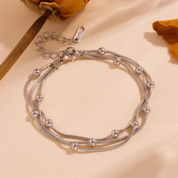 304 Stainless Steel Star Heart Shape Butterfly PVD Coated 18K Real Gold Plated Sweet Simple Style Waterproof Non Tarnish Gold Sier Bracelets Anklet