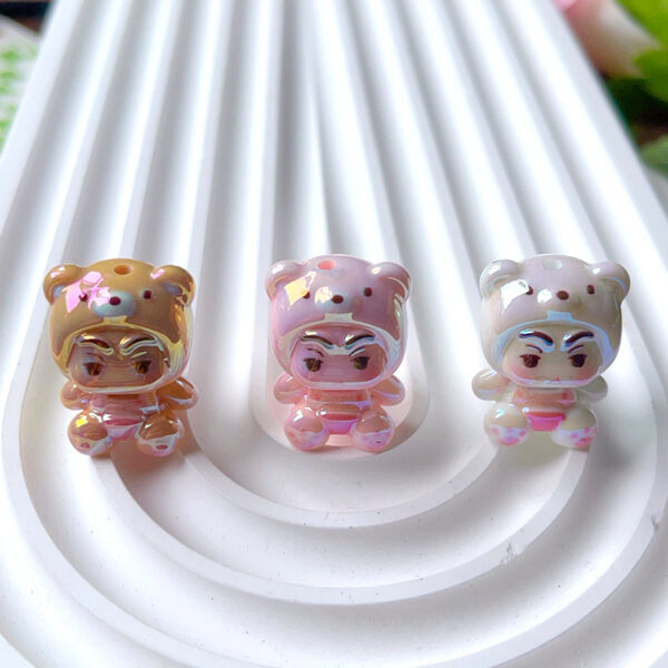 Wholesale Cute cartoon teddy bear bead