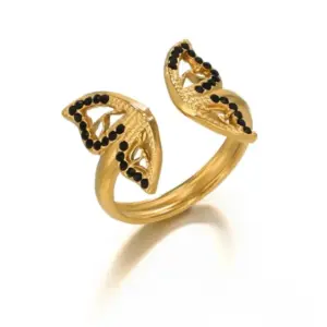 Gold# Butterfly Ring / Adjustable Opening