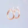 PVD Coated Real Gold Plated 18K Gold Rose Gold Plated Heart 304 Stainless Steel Titanium Steel Waterproof Non Tarnish Earrings