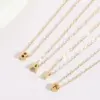Wholesale PVD Coated Letter 304 Stainless Steel Casual Classic Style Streetwear Waterproof Non Tarnish 304 Stainless Steel Pendant Necklace