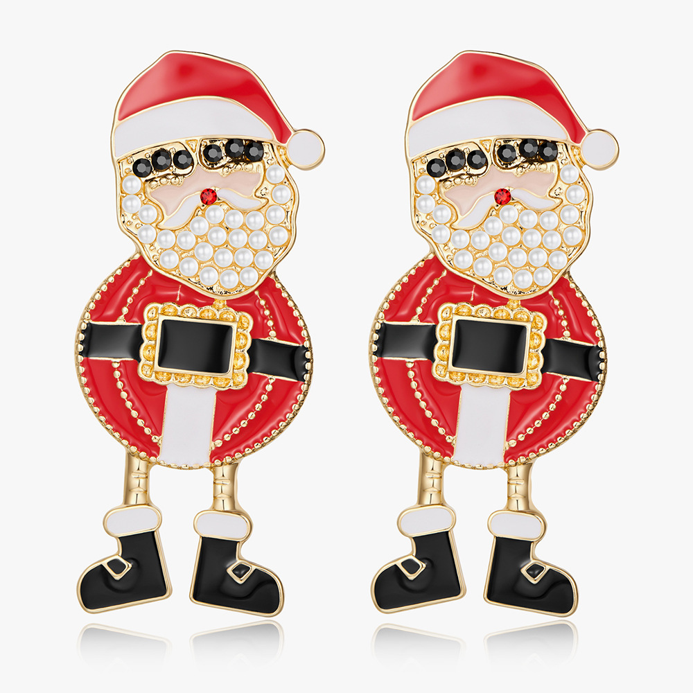 Wholesale enamel and pearl earrings