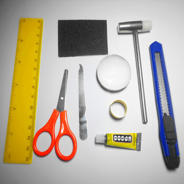 Wholesale DIY small house tool set scissors tweezers ruler tool glue