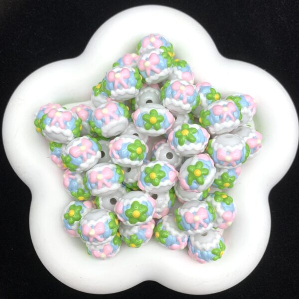 Wholesale Color collision round beads scattered bead beads