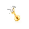 Wholesale Fashionable Geometric Stainless Steel Zircon Screw Ear Bone Studs Style Lip Studs Piercing Jewelry For Women