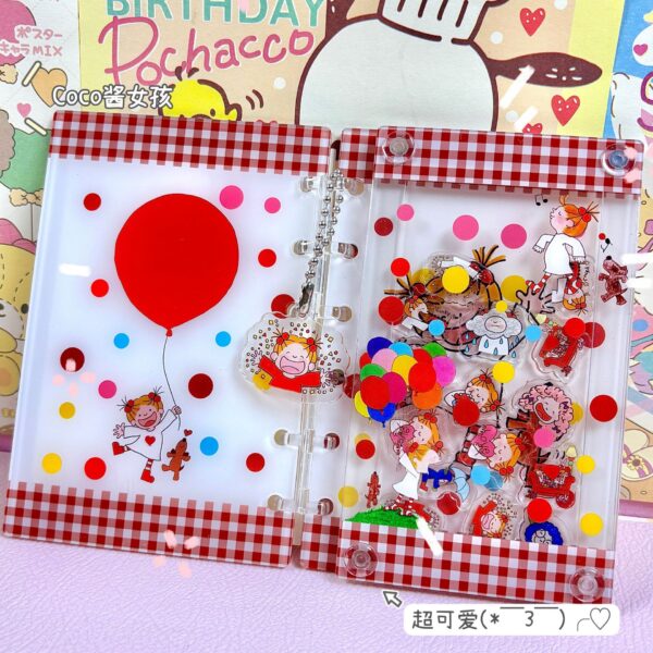 oly-787e1038ad0eae2c923b48ea3d38be34 Wholesale Coco Sauce Girl A7 Loose-leaf Book Rocking Notebook Cute Girl Heart High-value Anime Student Journal