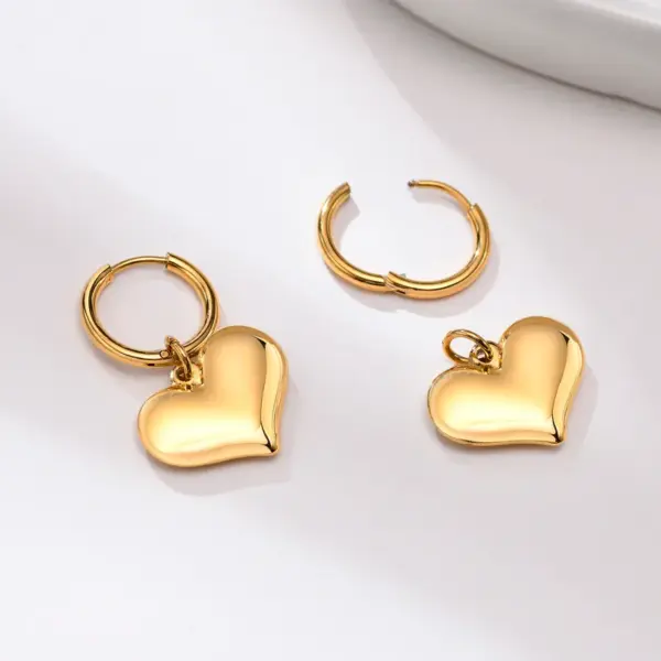 PVD Coated Real Gold Plated 18K Gold Star 201 Stainless Steel Simple Style Waterproof Non Tarnish Drop Earrings
