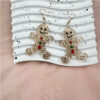 Wholesale Christmas gingerbread man acrylic earrings