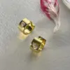 Wholesale PVD Coated 18K Gold Plated Square 304 Stainless Steel Simple Style Waterproof Non Tarnish Ear Cuffs