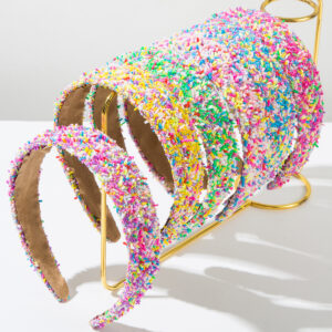 Wholesale Cross-border Europe and the United States new hot wide-brimmed hairband fashion colorful dopamine hair accessories go out all-match face washing hair accessories women